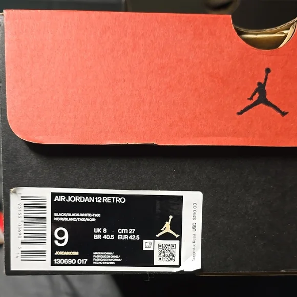 Air Jordan Retro 12, Reverse Taxi - Picture 4 of 4